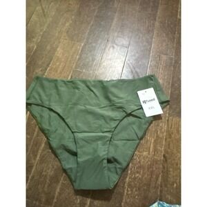 High Rise Bottom Fused Hawaii Bikini XXL New With Tags Green